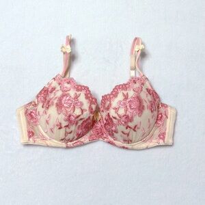 5 bras for $46！US-34B/JP-C75  Japanese floral embroidered push up bra